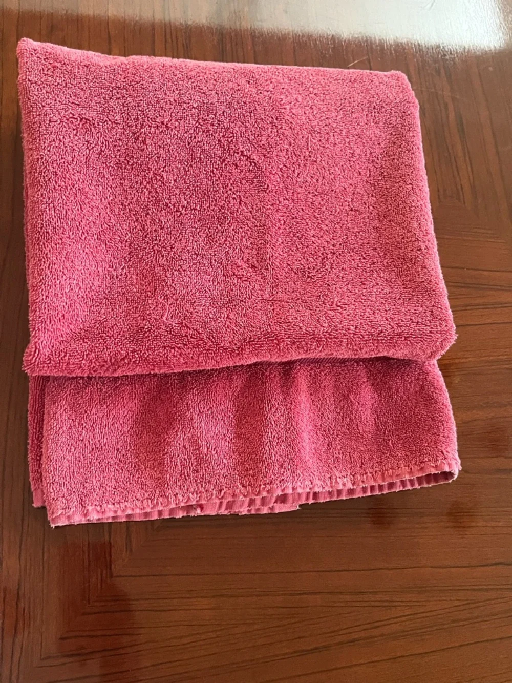 Ralph Lauren Coral-Pink Terry Bath Towel